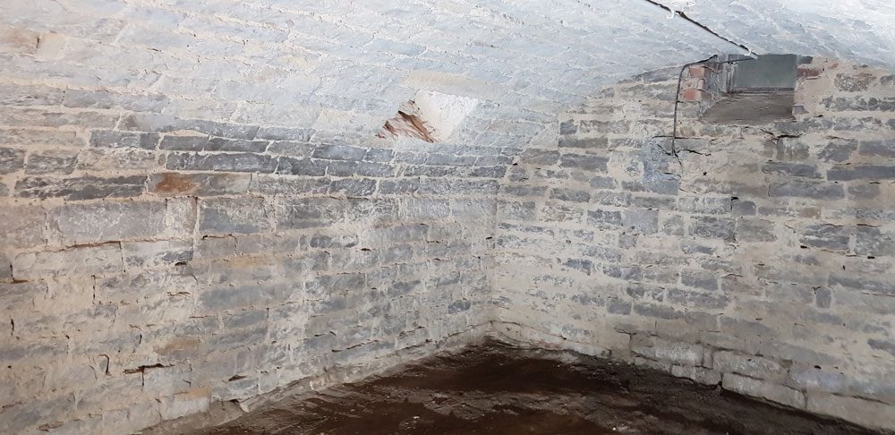 Gewölbekeller nach der Reinigung